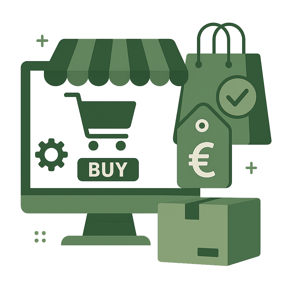 Webshop illustratie